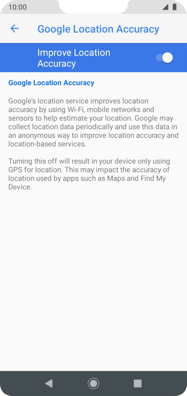 If you press the indicator next to 