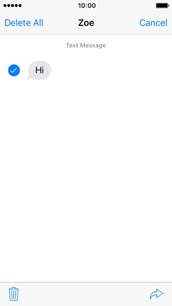 Press the forward icon.