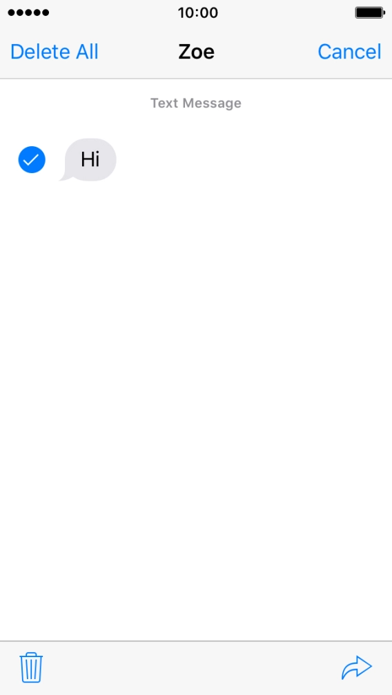 Press the forward icon.