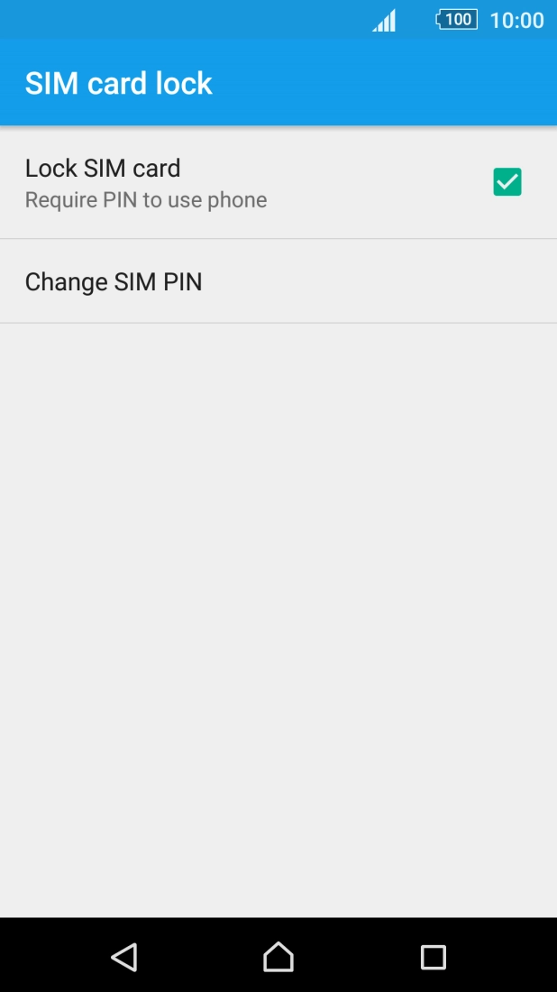 Press Change SIM PIN.