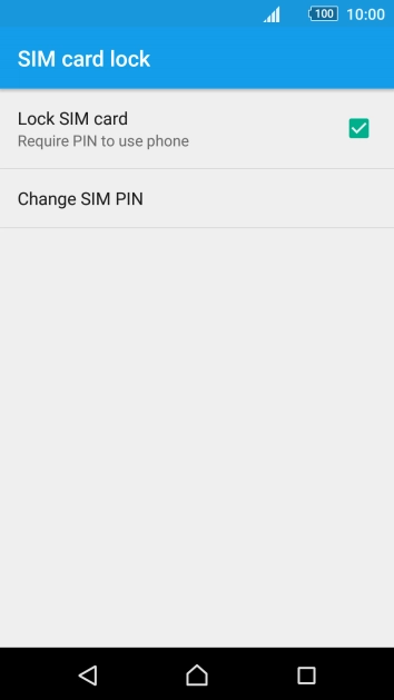 Press Change SIM PIN.
