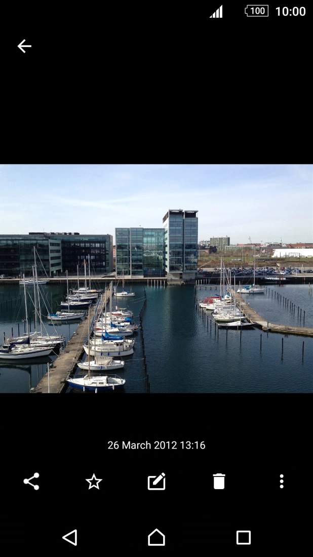 Press the share icon.