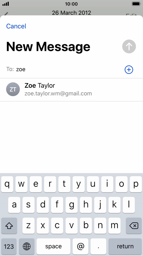 Press the required contact.