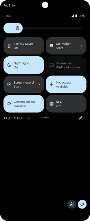 Press Battery Saver to turn on the function. Press Battery Saver to turn on the function.