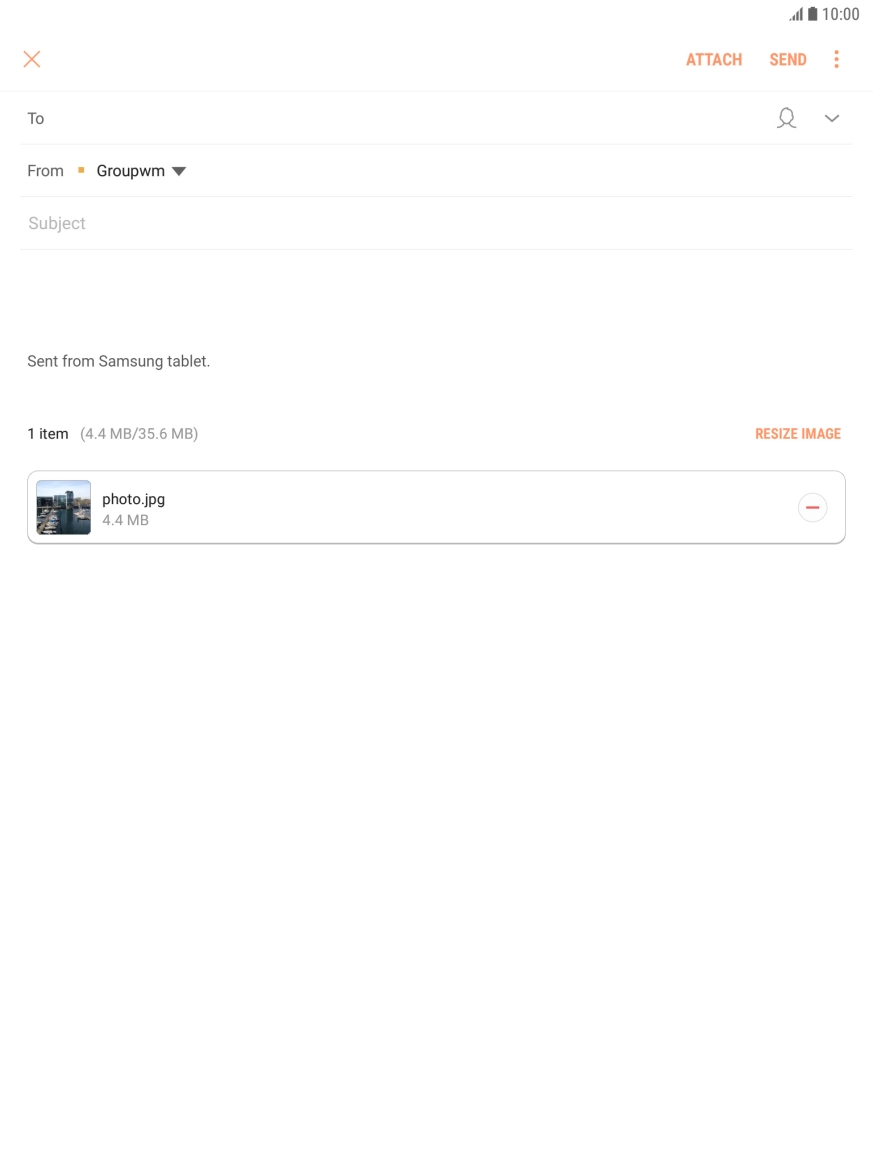 Press the field next to 