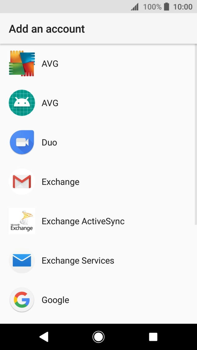 Press Exchange ActiveSync.