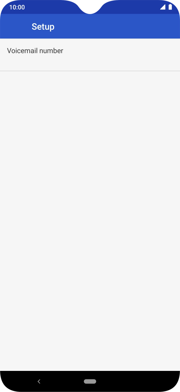 Press Voicemail number.