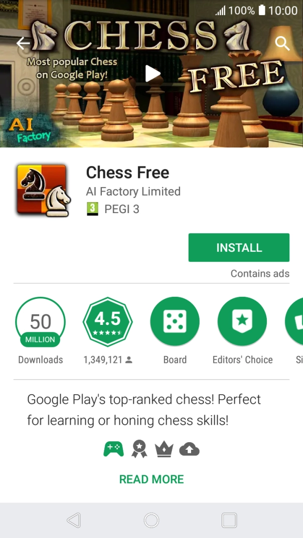 Press INSTALL and follow the instructions on the screen to install the app. Press INSTALL and follow the instructions on the screen to install the app.