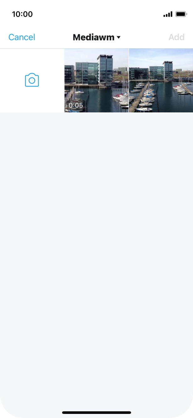 Press the required picture or video clip.