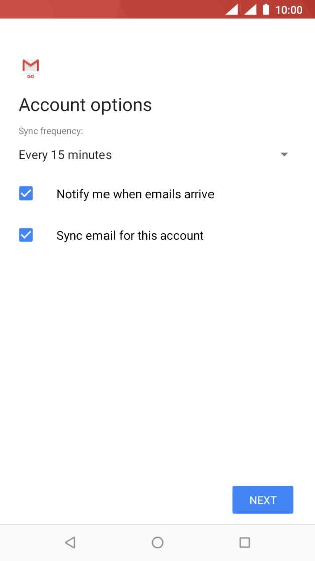 Press the drop down list below 