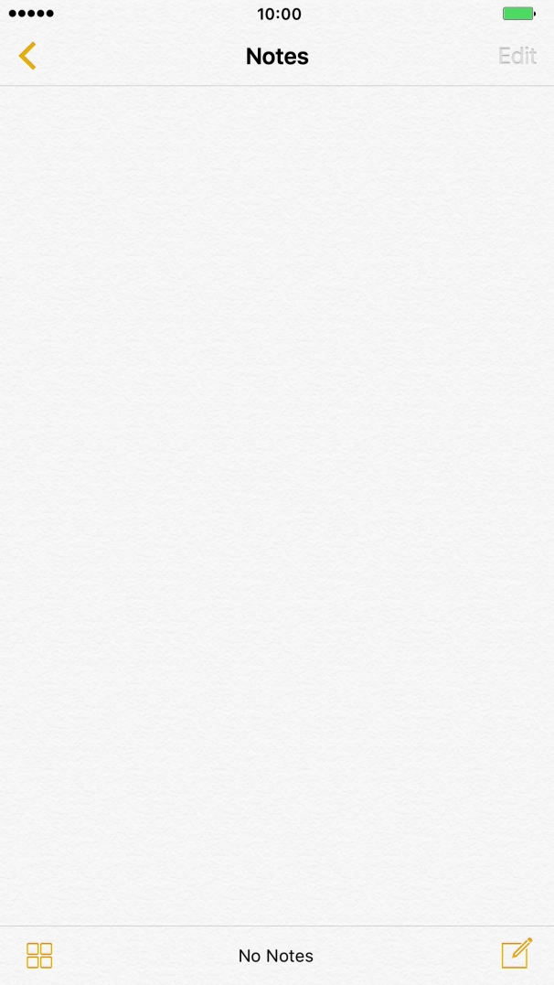 Press the new note icon and write the text for your note.