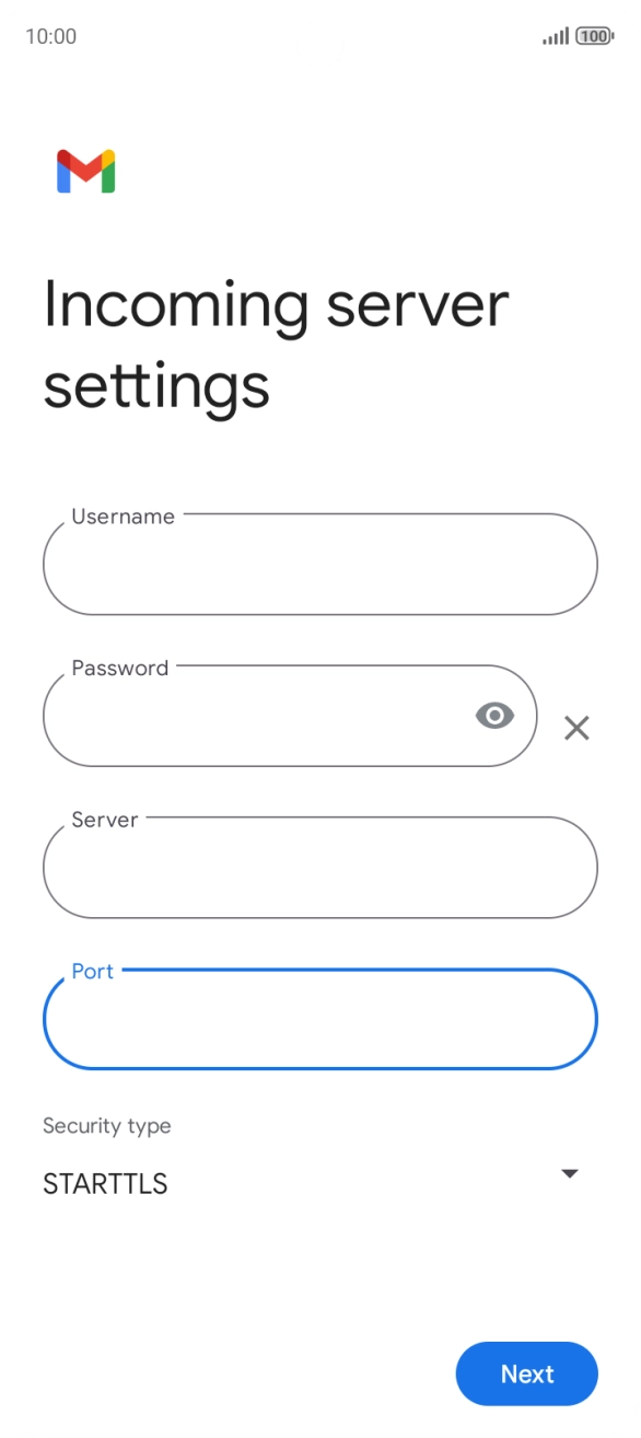 Press the drop down list below 