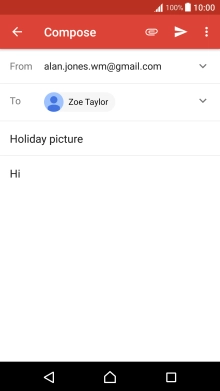 Write the required text and press the send icon.