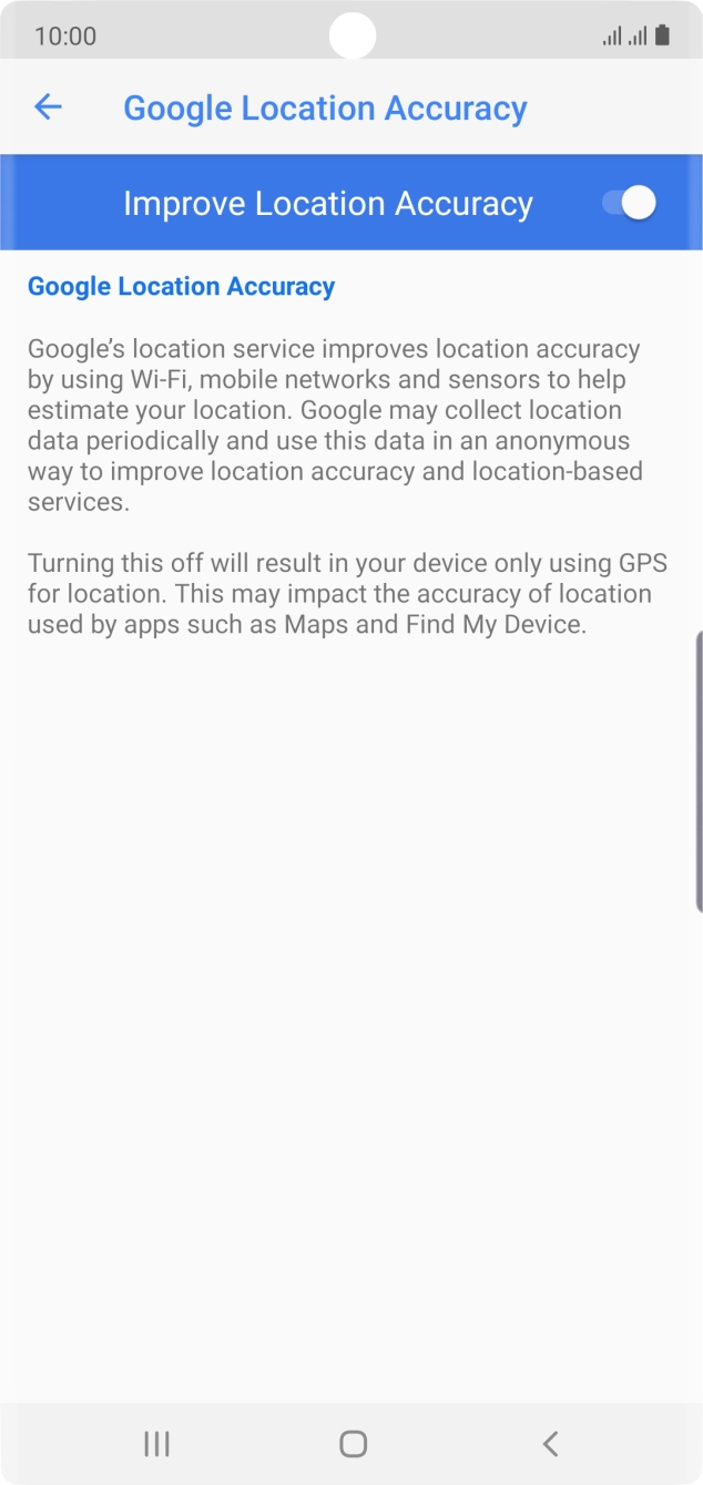 If you press the indicator next to 