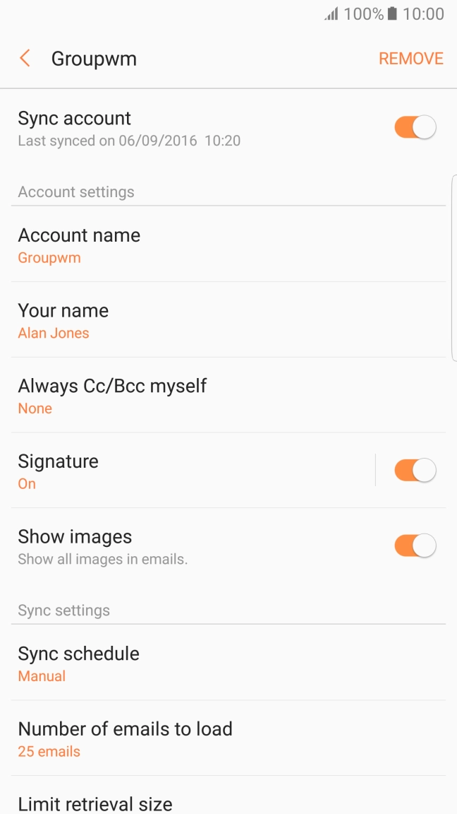 Press Sync schedule.