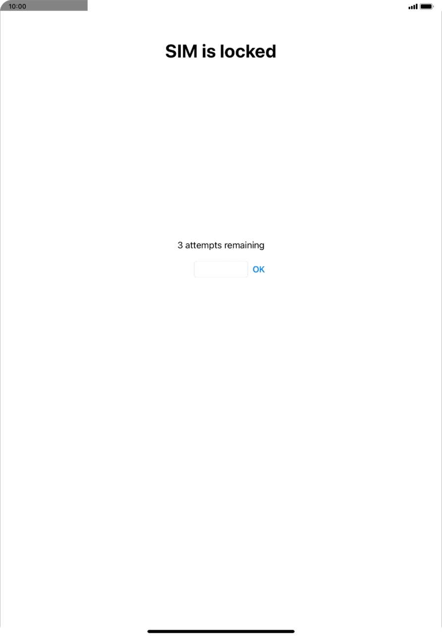 If your SIM is locked, key in your PIN and press OK. If your SIM is locked, key in your PIN and press OK.
