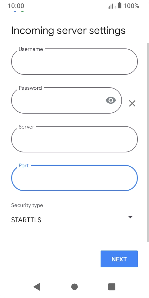 Press the drop down list below 