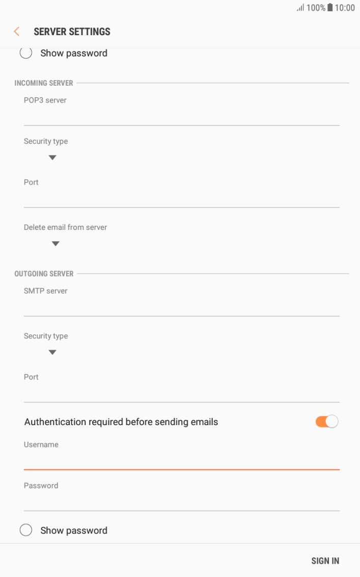Press the field below Press the field below