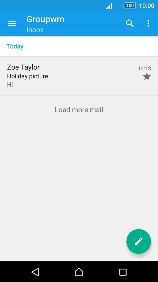 Press Load more mail.