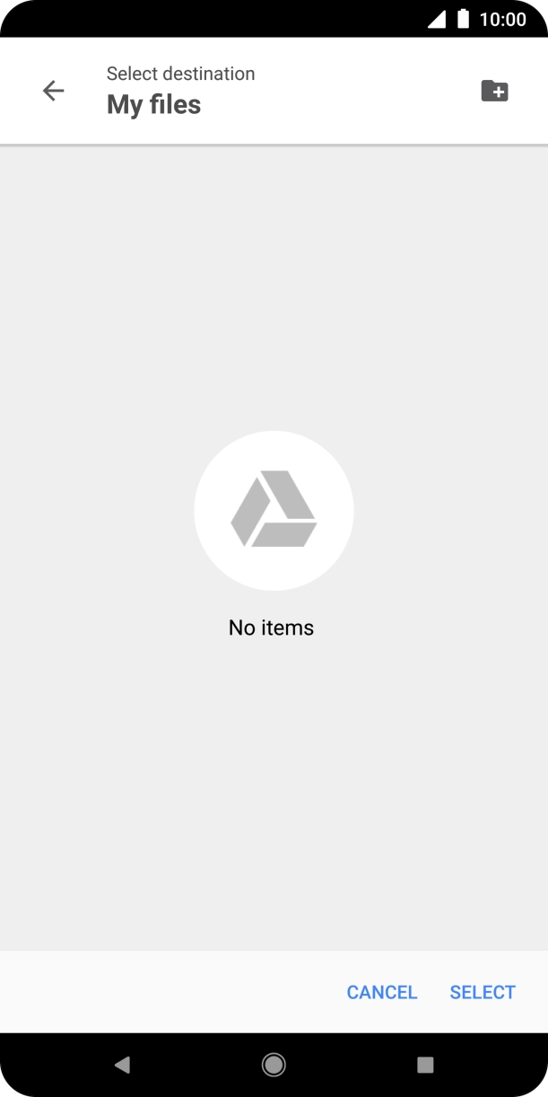 To create a new folder, press the new folder icon and follow the instructions on the screen to create a new folder. To create a new folder, press the new folder icon and follow the instructions on the screen to create a new folder.