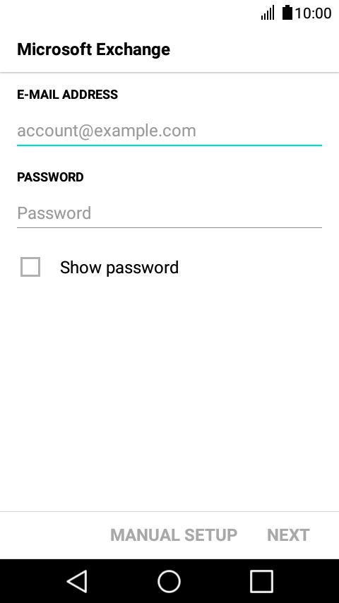 Press the field below 