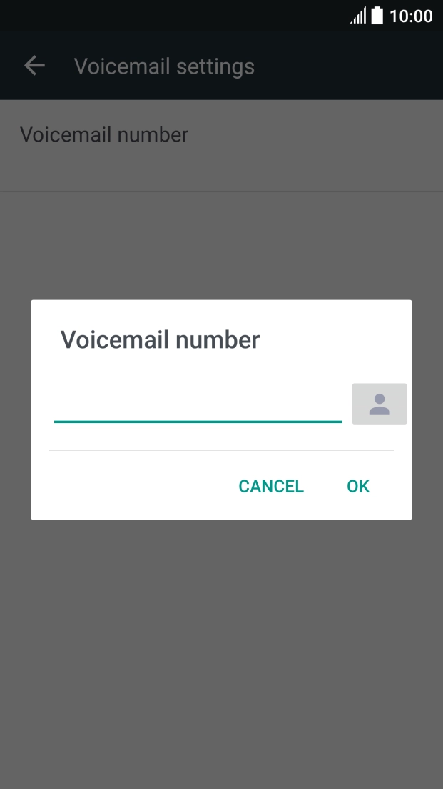 Key in +61101 and press OK.
