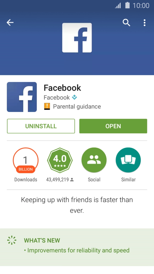 Press the Home key to return to the home screen.