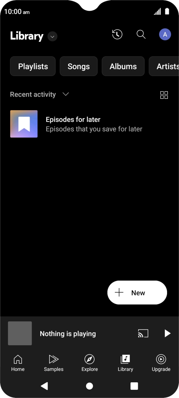 Press the drop down list.
