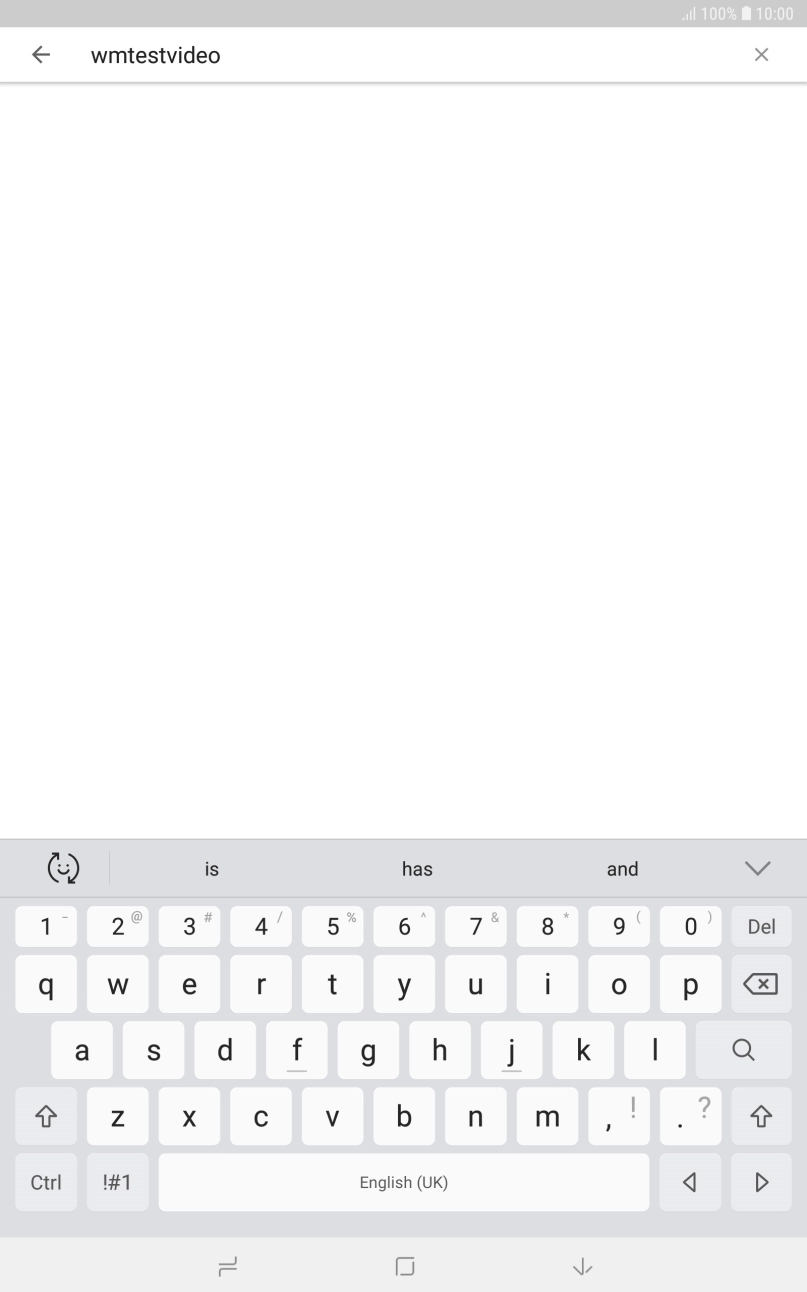 Key in the required search word and press the search icon.