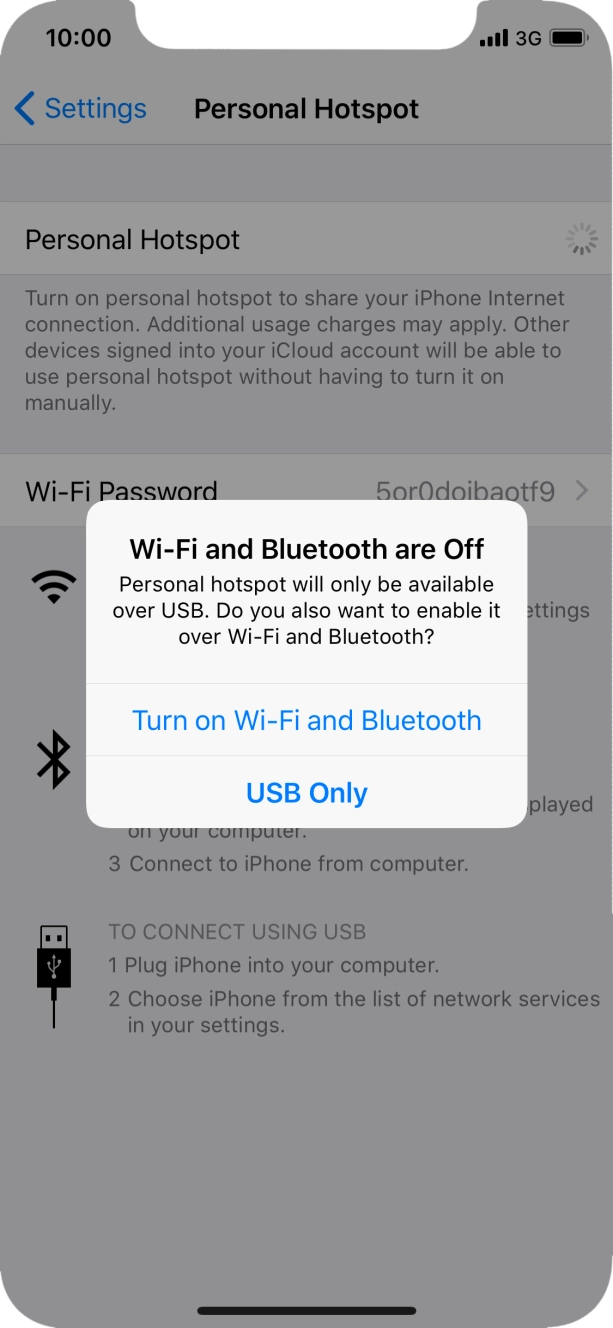 If Wi-Fi is turned off, press Turn on Wi-Fi and Bluetooth.