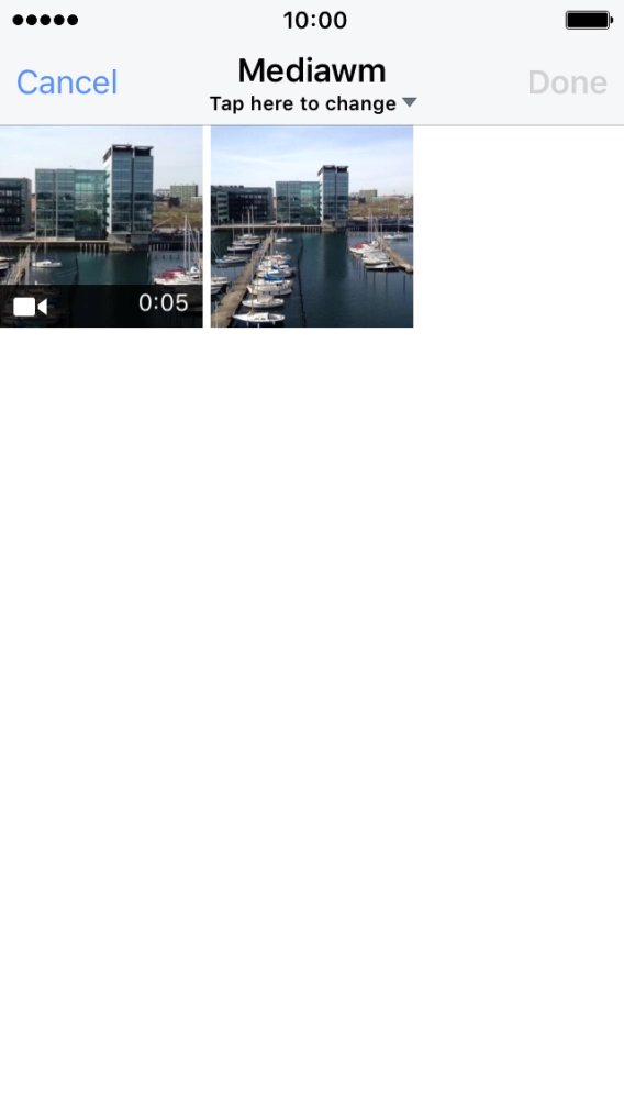 Press the required picture or video clip.