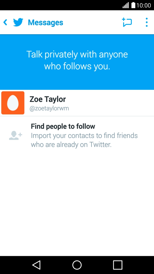 Press the new message icon.