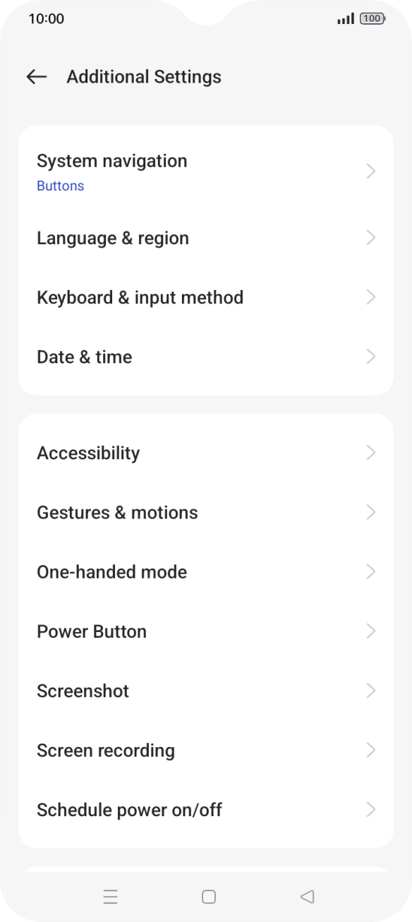 Press Accessibility.