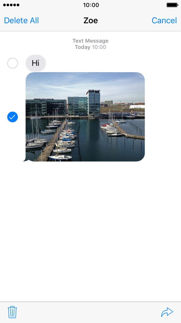 Press the forward icon.