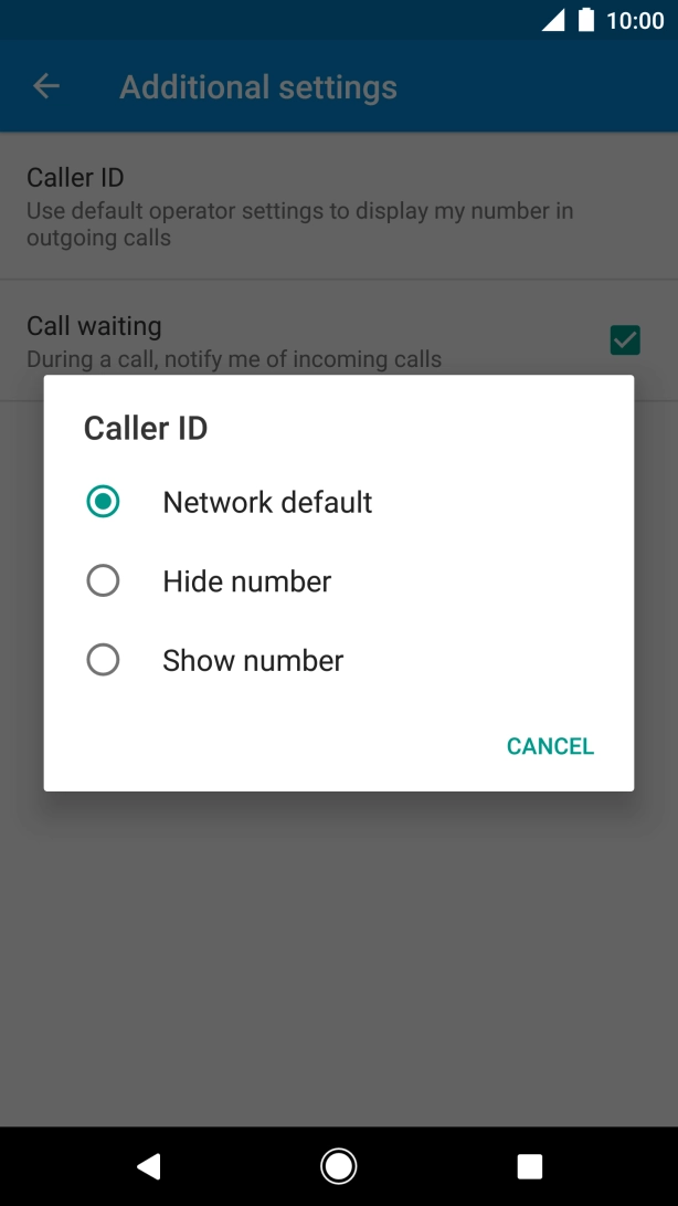 Press Show number to turn on caller identification. Press Show number to turn on caller identification.