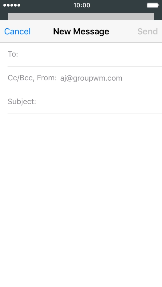 Press To and key in the first letters of the recipient's name.