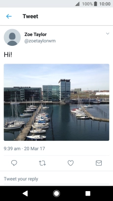 Press the text input field.