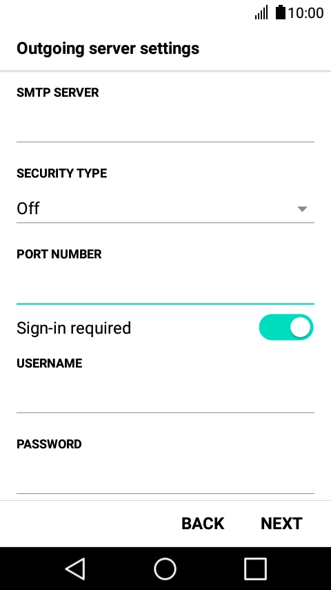 Press the field below 