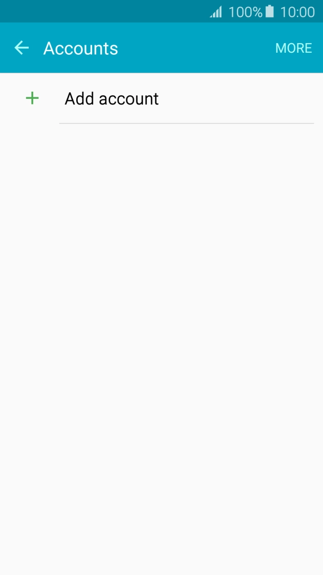 Press Add account. Press Add account.