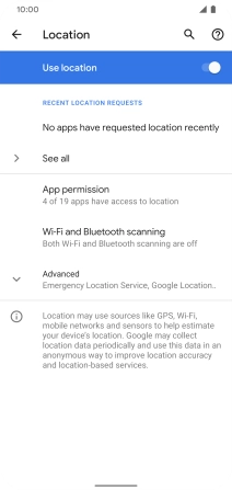 Press App permission. Press App permission.