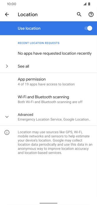 Press App permission. Press App permission.