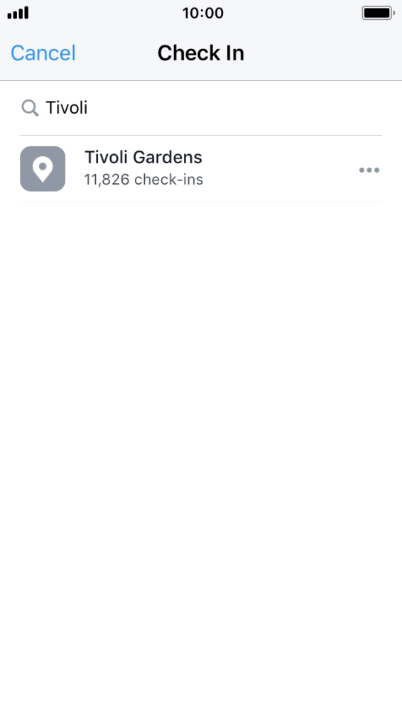 Key in the required search word and press the required location.
