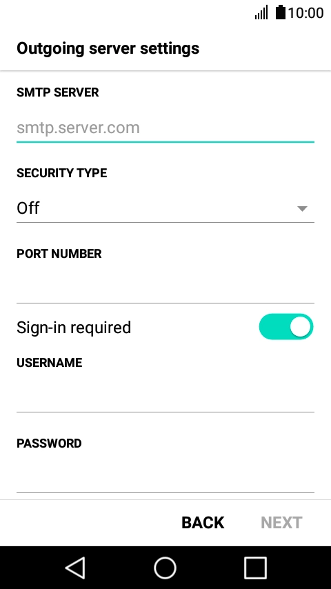 Press the field below 