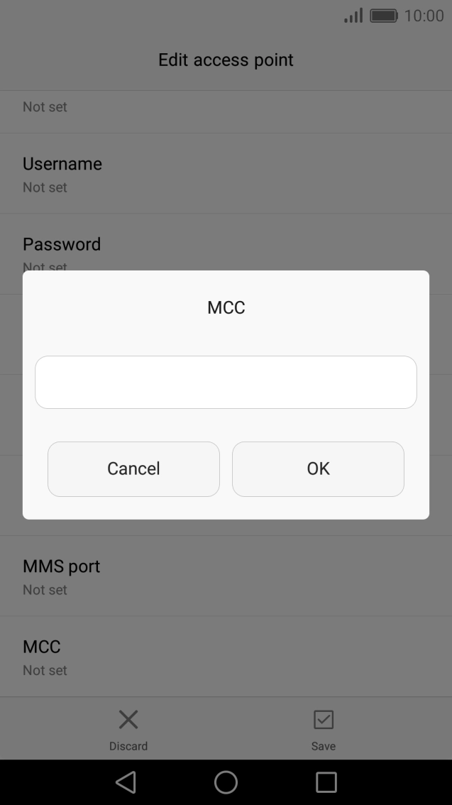 Key in 505 and press OK.
