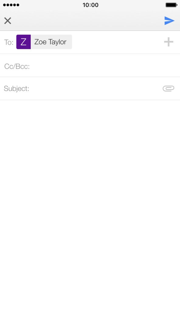 Press Subject: and key in the required subject. Press Subject: and key in the required subject.