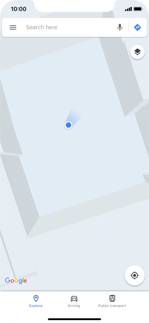 Press the search field and key in the required search word.