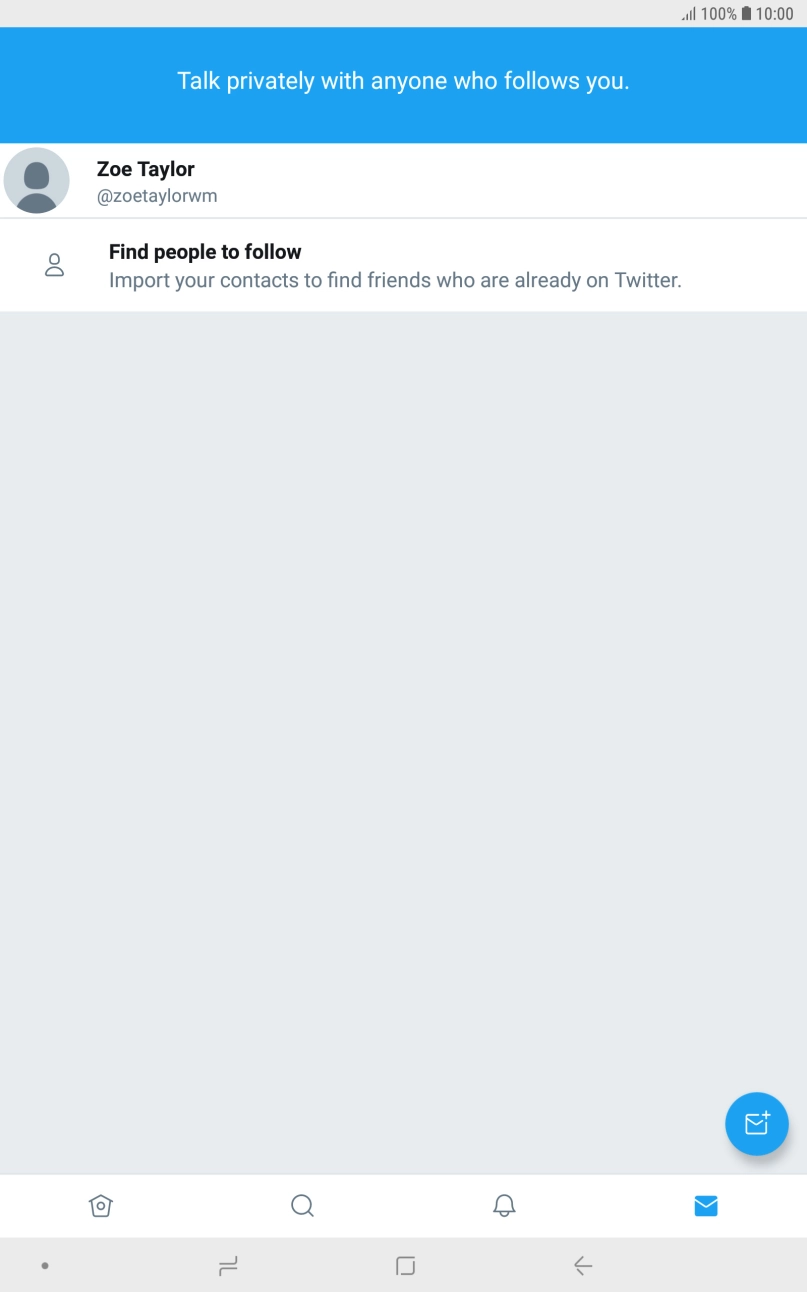 Press the new message icon.