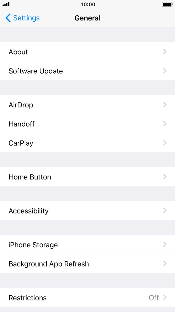 Press Software Update. If a new software version is available, it's displayed. Follow the instructions on the screen to update the phone software.