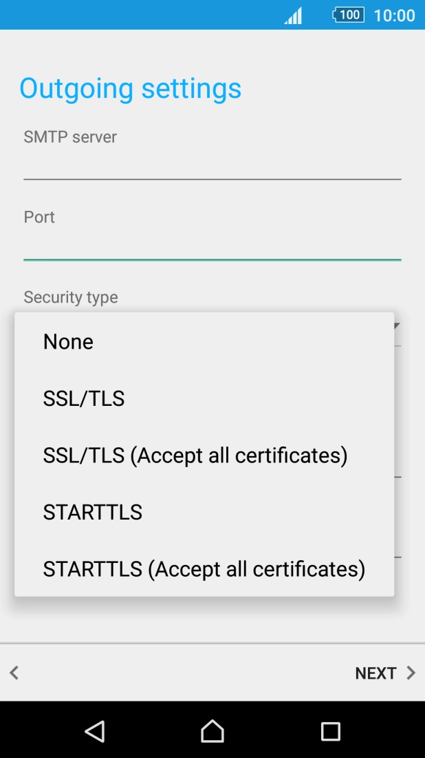 Press SSL/TLS to turn on the function.