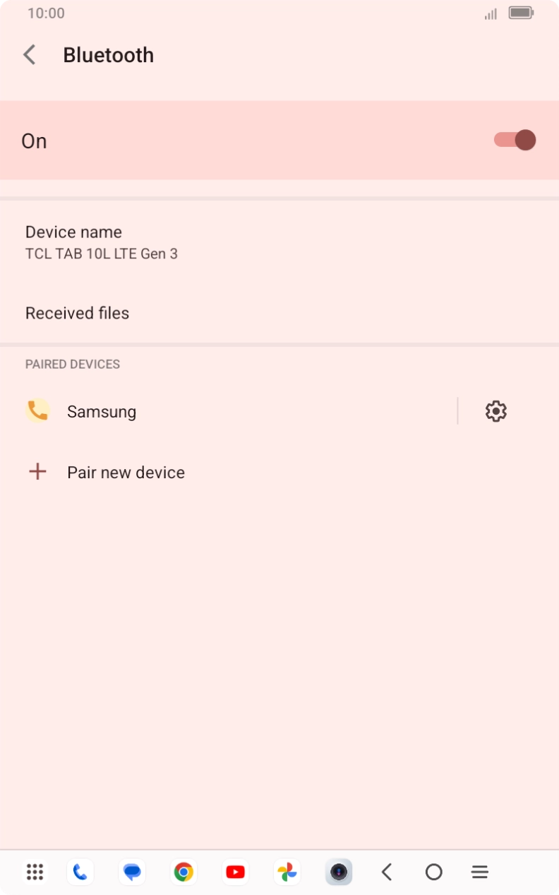 Press the Home key to return to the home screen.